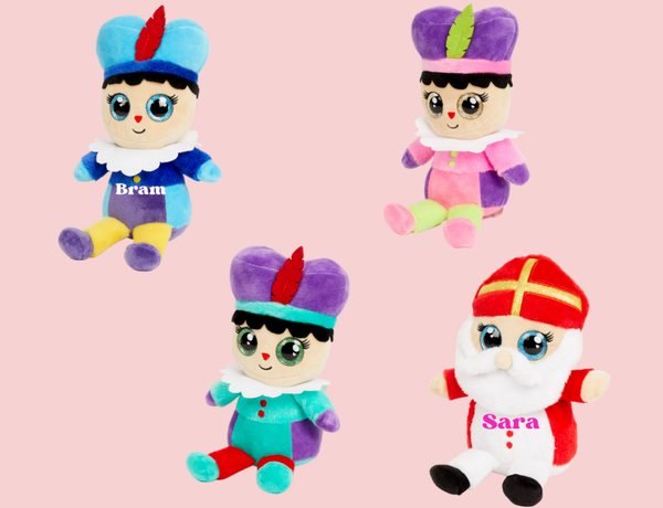 Sinterklaas/Pieten knuffel met naam