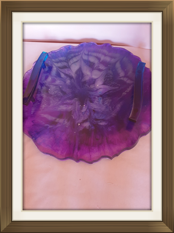 Grand plateau poignée rond