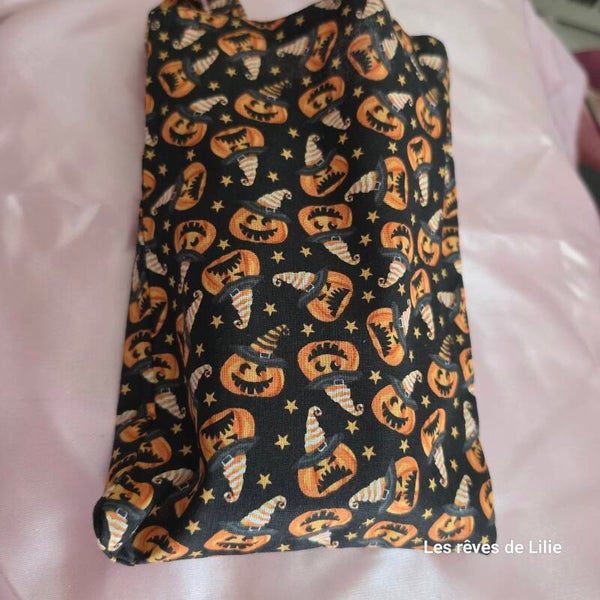 Tote bag halloween citrouille