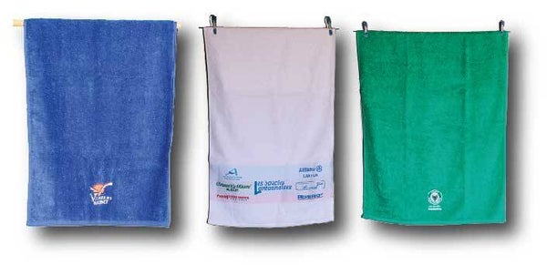 SERVIETTE COTON LOGO BRODE