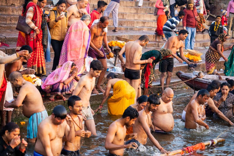 Bathers in Varansi