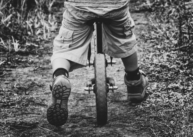 A boy on a bike - life's lessons