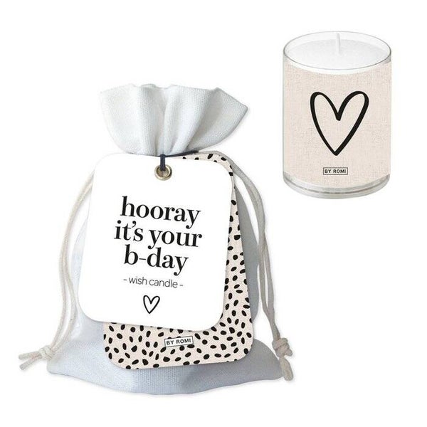 Wish candle Hooray it's your birthday