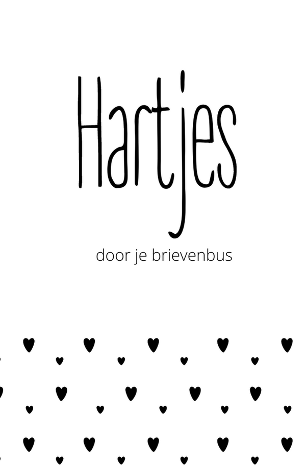 Hartjes door je brievenbus
