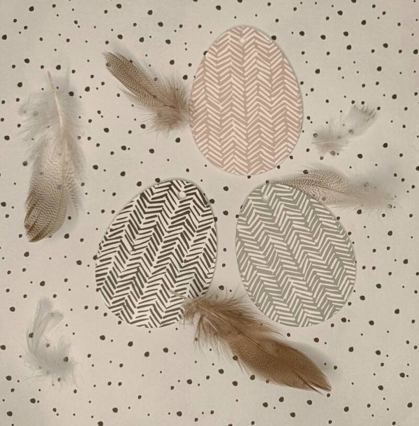 Paasei hanger zigzag (diverse kleuren