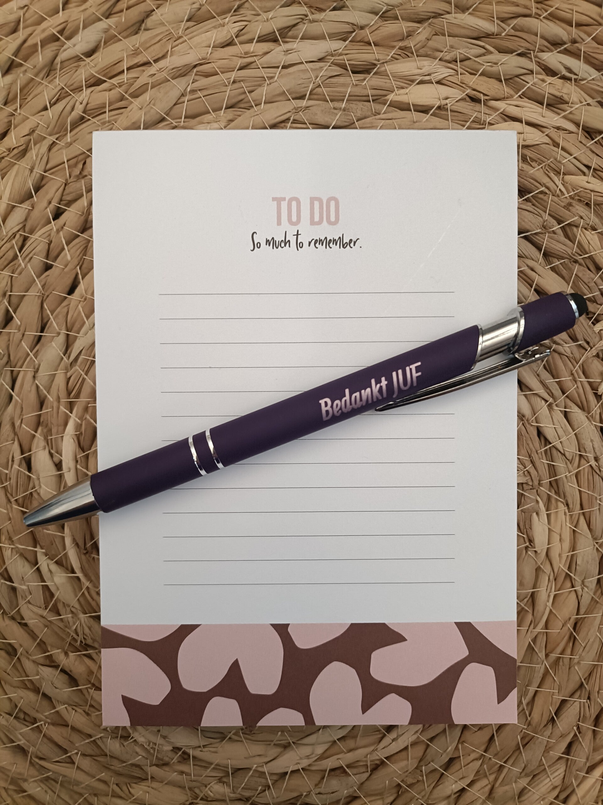 Notitieblok met pen
