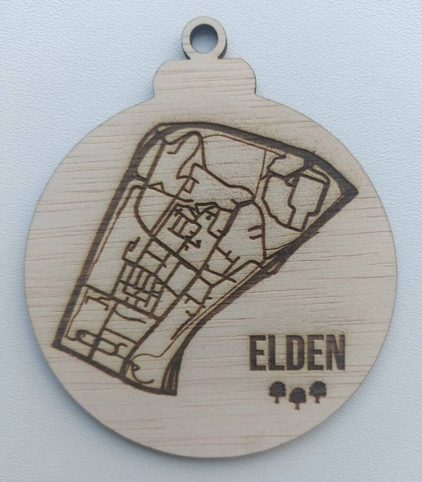 Kersthanger met plattegrond Elden