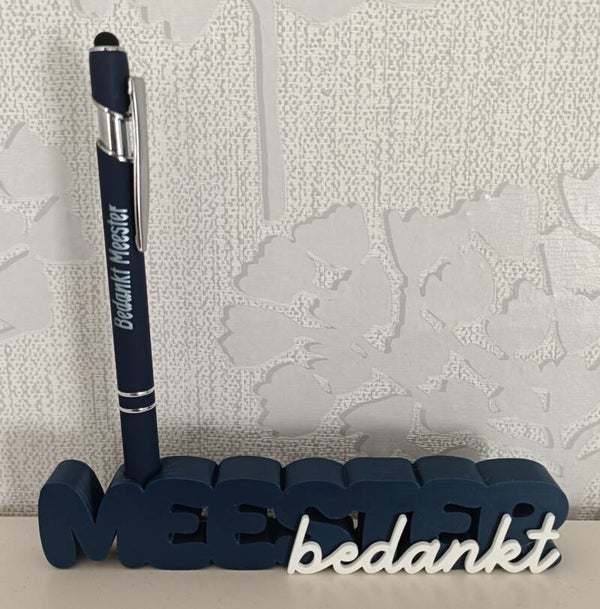 Pennenhouder MEESTER bedankt