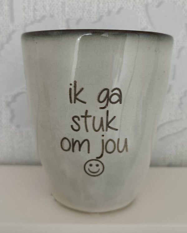 Persoonlijke tekst beker