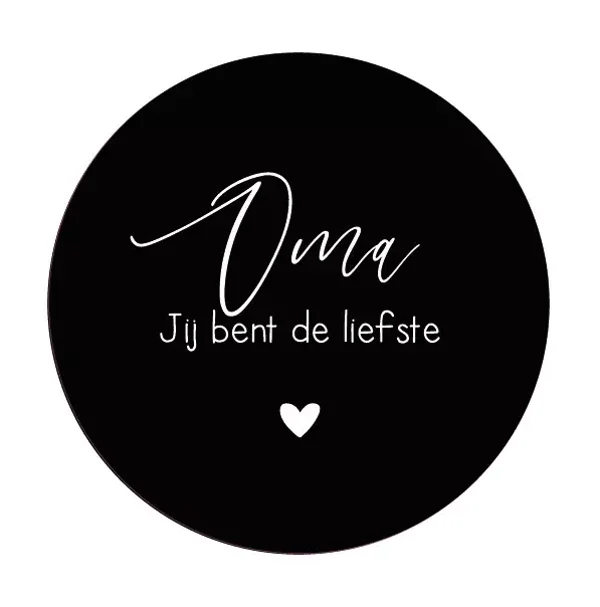 Onderzetter Oma jij bent de liefste