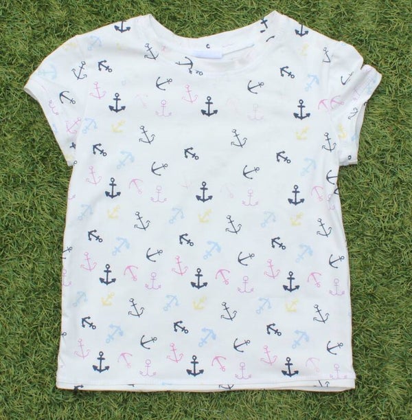 Shirt toverstof gekleurde ankers , M98/104