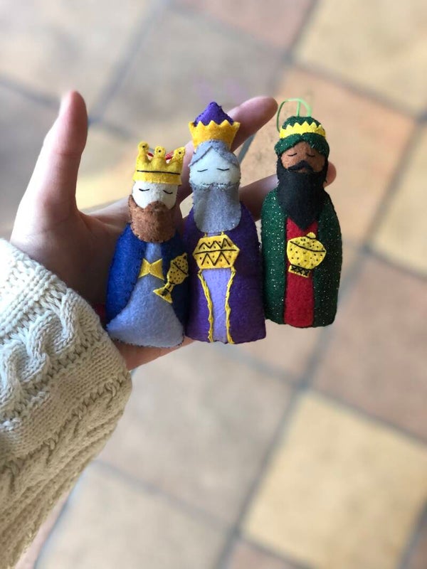 Les rois mages en feutrine