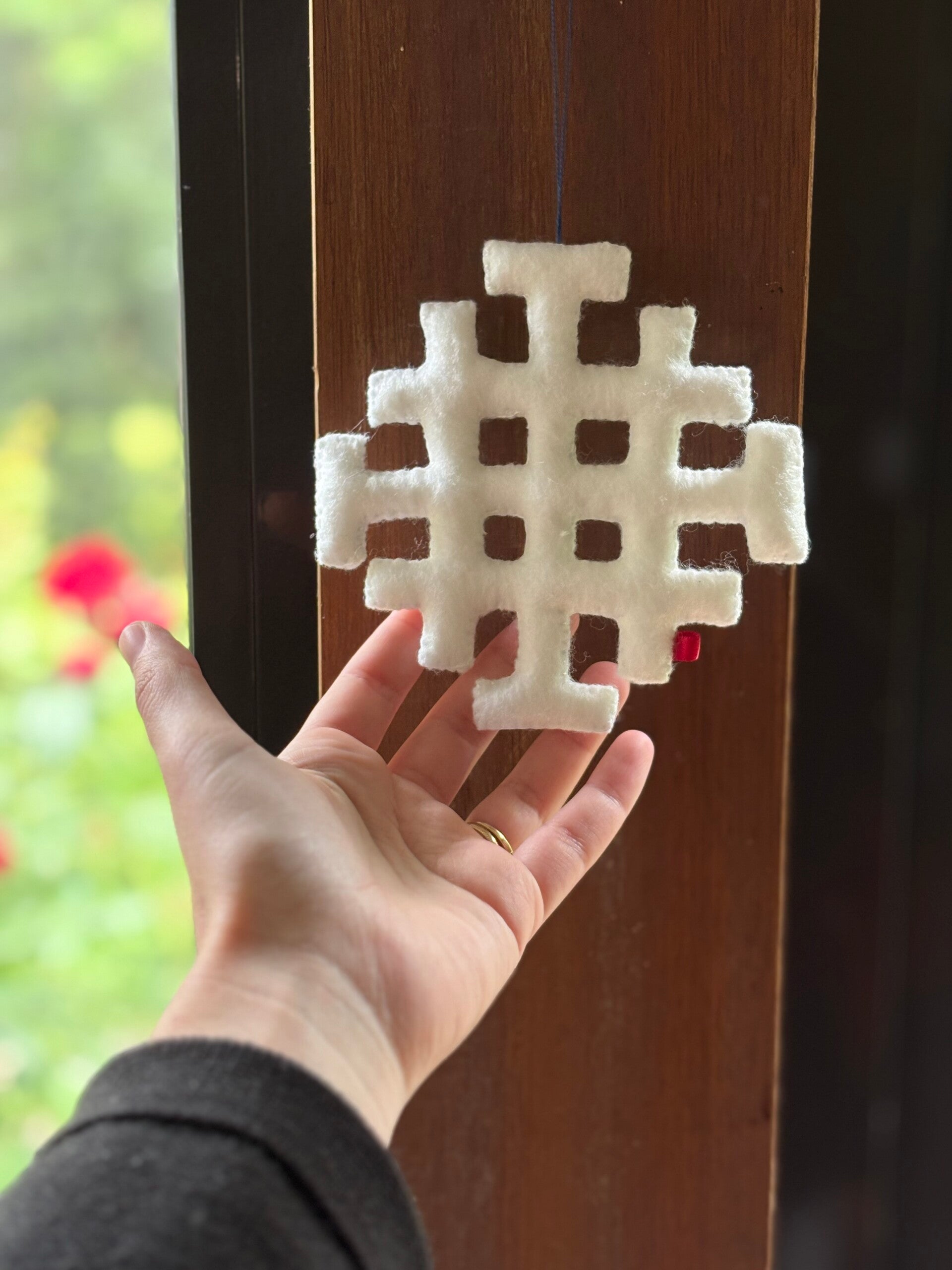 Les croix en feutrine