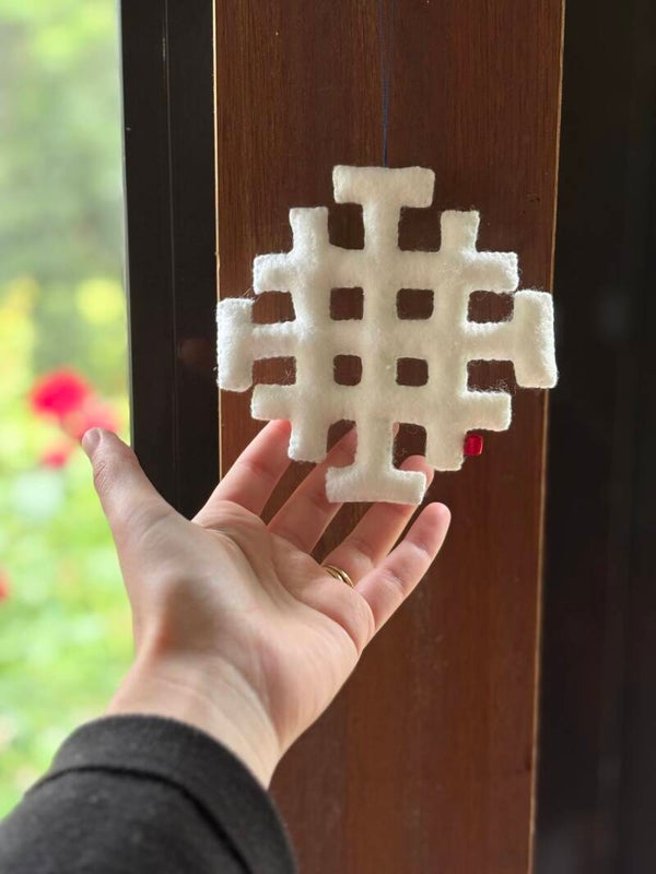 Les croix en feutrine
