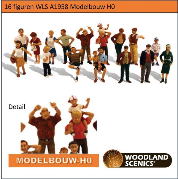16 figuren WLS A1958 Modelbouw H0