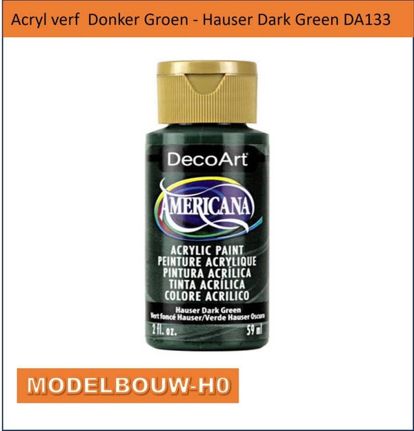 Acryl verf  Donker Groen - Hauser Dark Green DA133