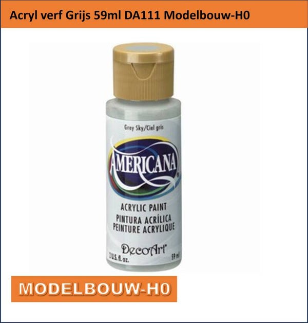Acryl verf Grijs 59ml DA111 Americana