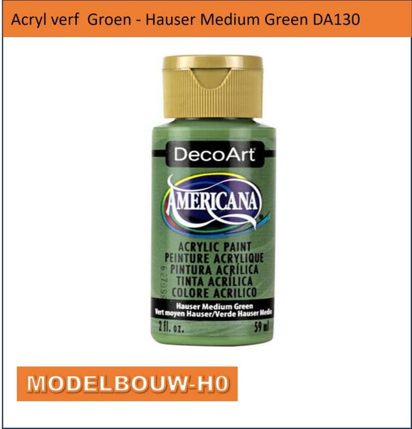Acryl verf  Groen - Hauser Medium Green DA130