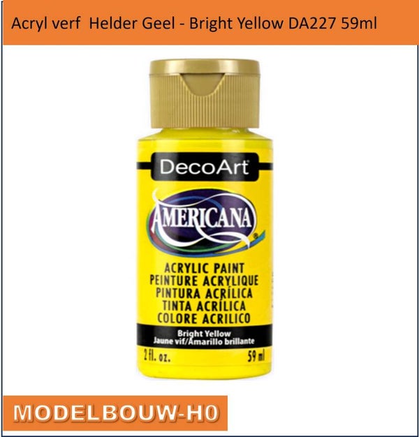 Acryl verf  Helder Geel - Bright Yellow DA227 59ml