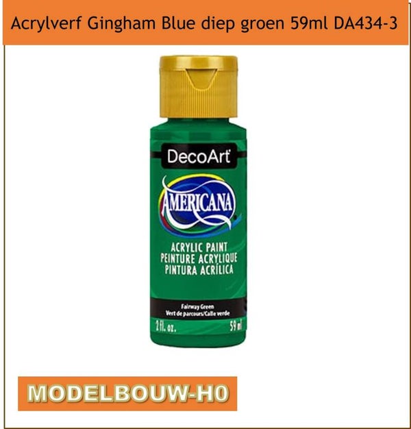 Acrylverf Gingham Blue diep groen 59ml DA434-3