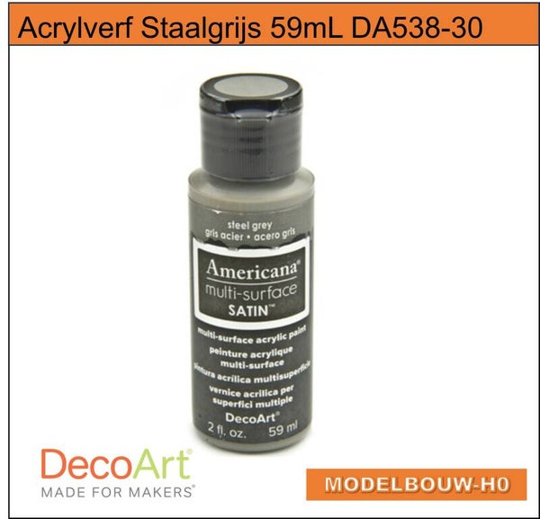Acrylverf  Staalgrijs 59ml DA570