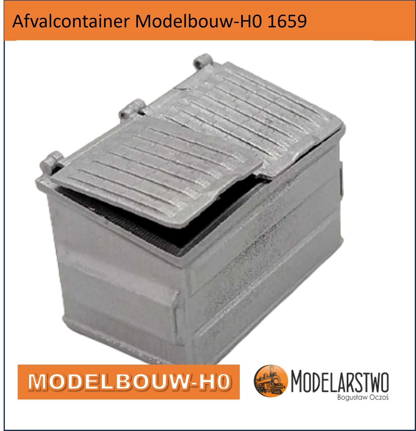 Afvalcontainer Modelbouw-H0 1659