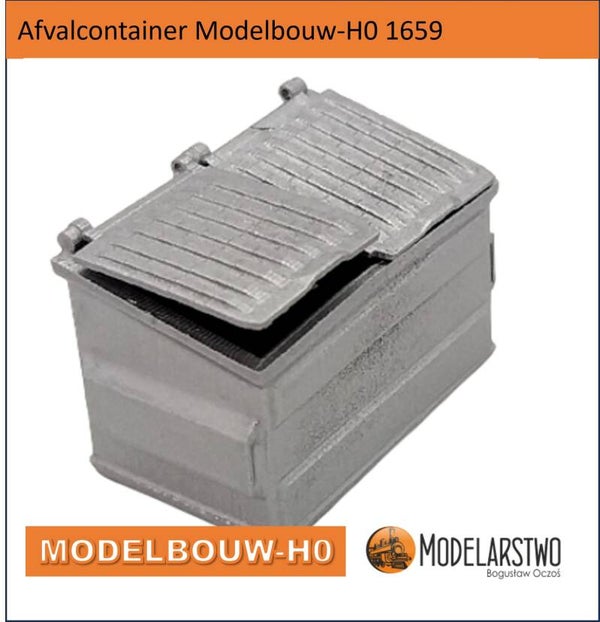 Afvalcontainer Modelbouw-H0 1659