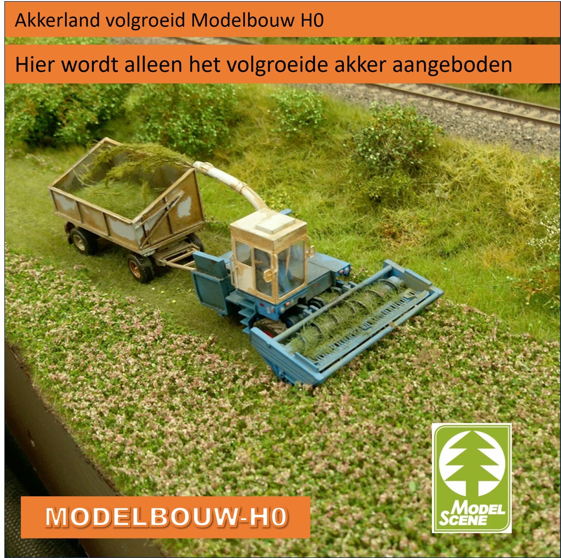 Akkerland klaar voor de oogst in bloei Modelbouw H0 F430