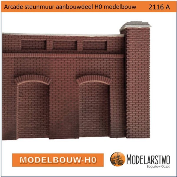 Arcade keermuur aanbouwdeel  -  H0