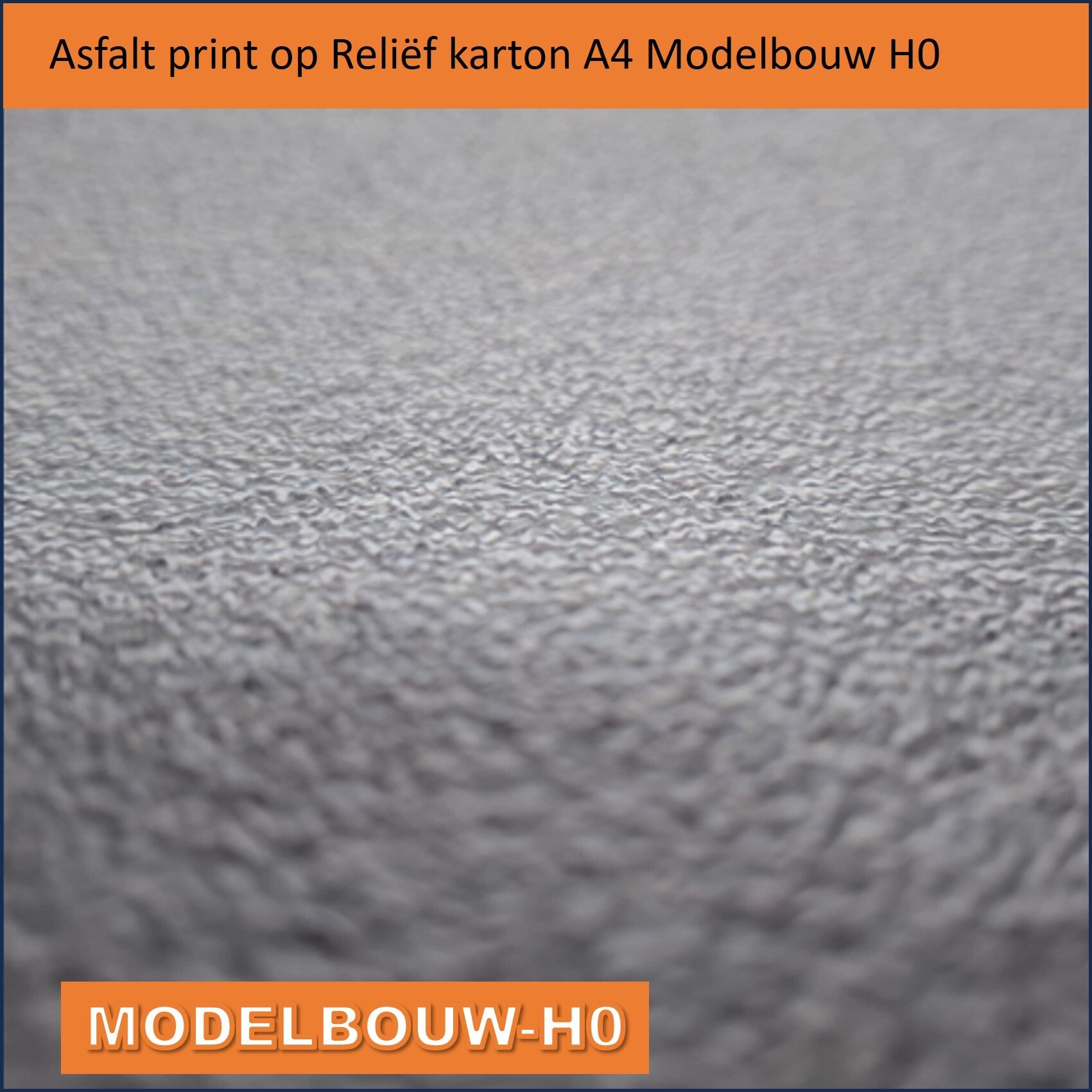 Asfalt Reliëf kartonplaat A4 formaat Modelbouw H0