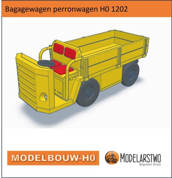 Bagagewagen perronwagen Modelbouw H0 1202