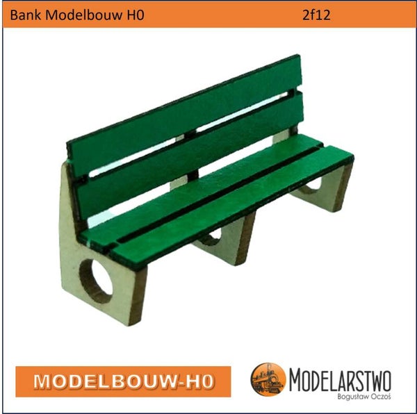 Bank 8 stuks Modelbouw H0 2f12