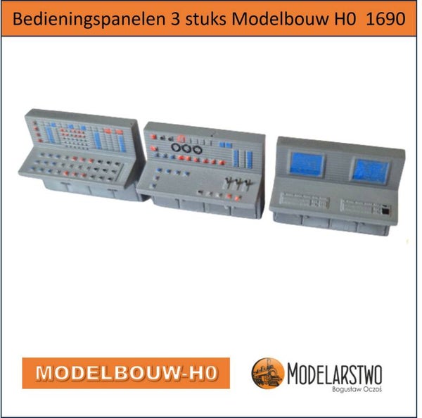 Bedienings paneel 3 stuks  Modelbouw H0 2074