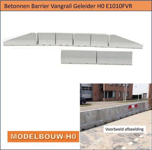 Betonnen barrier vangrail  Modelbouw H0  E1010FVR