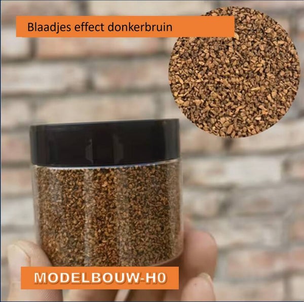 Loof Strooiblaadjes Grondbedekking 50ml donkerbruin