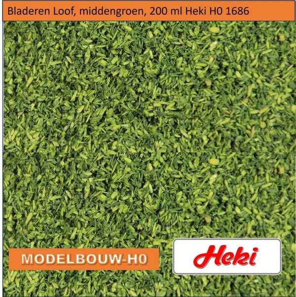Bladeren Loof, middengroen, 200 ml Heki Modelbouw 1686
