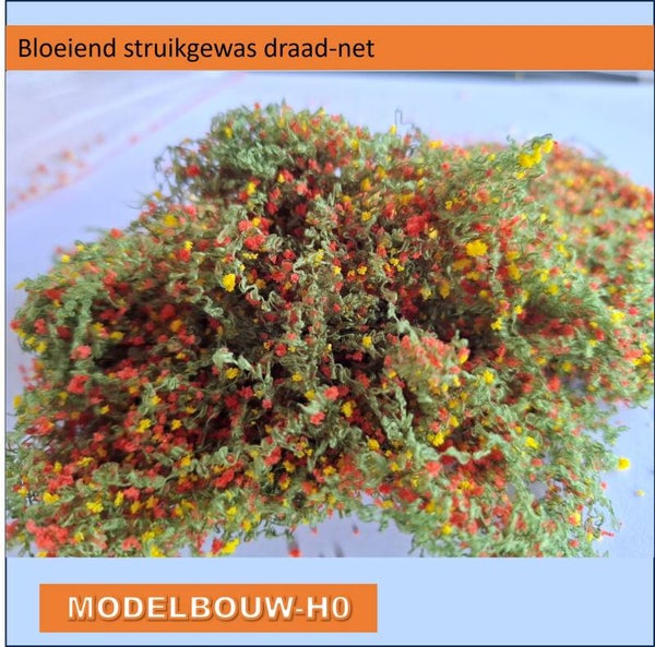 Struikgewas bloeiend geel-rood slierten-netachtig