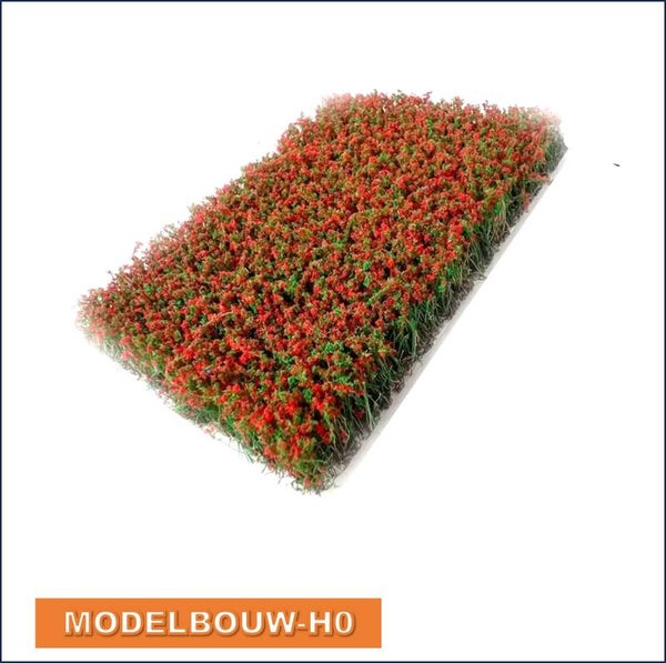 bloemen weide oranje 4 x 5 cm