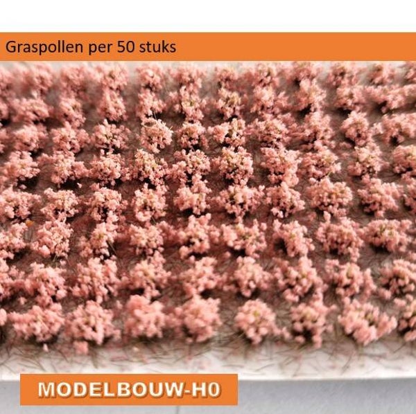 bloempollen  lichtroze 50 stuks klein 6mm x 4mm breed