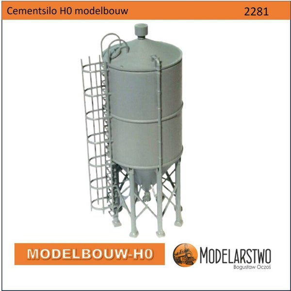 Cementsilo H0 modelbouw