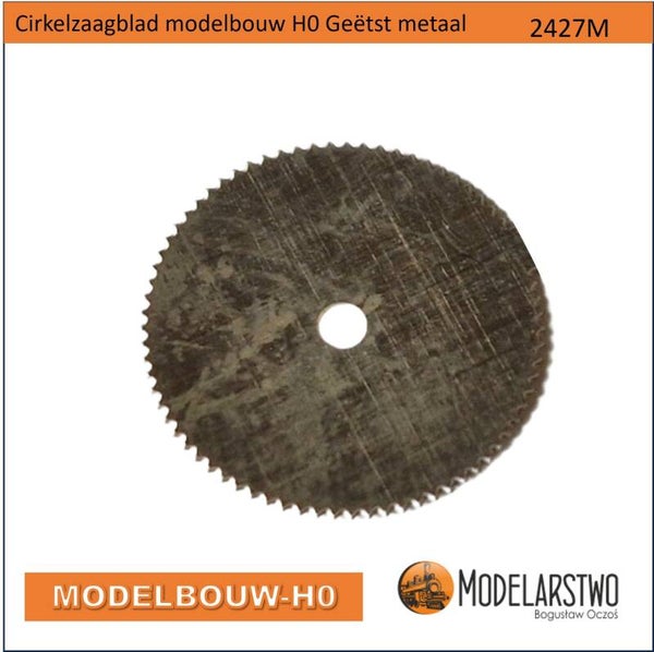 Cirkelzaagblad modelbouw H0 Geëtst metaal 2427M
