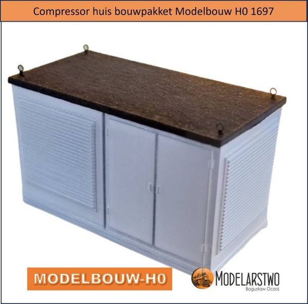 Compressor huis bouwpakket Modelbouw H0 1697