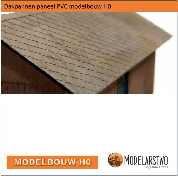 Dakpannen paneel Modelbouw H0 1944