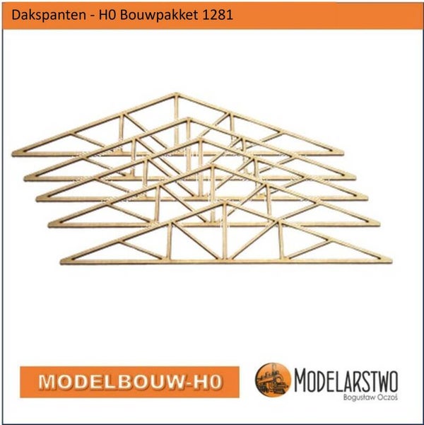 Dakspanten 5 stuks 11,2 cm breed  no 1281