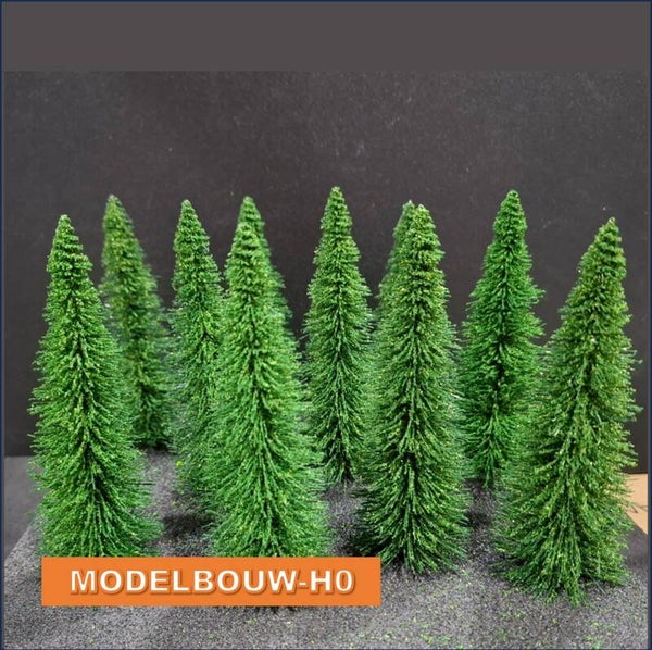 Dennenbomen 10 stuks 12,5cm hoogte met prikstam
