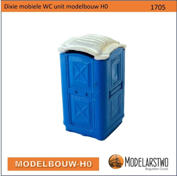 Dixie mobiele WCunit Modelbouw H0