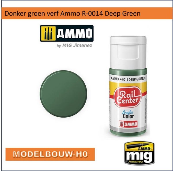 Donker Groene verf Ammo R-0014 Deep Green Rail Center