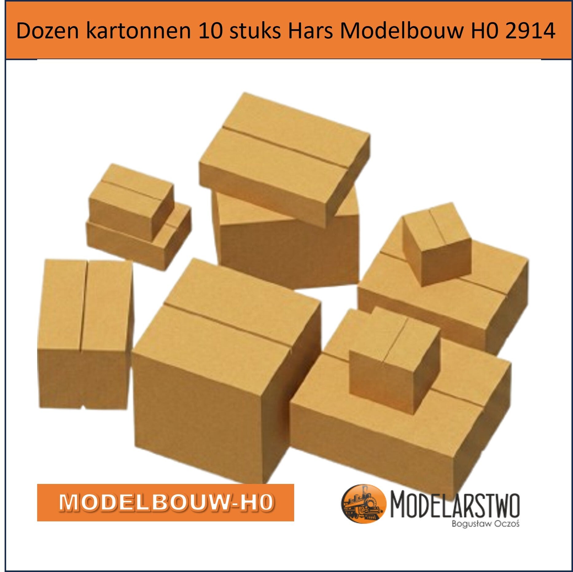 Dozen kartonnen 10 stuks Hars model Modelbouw H0 2914