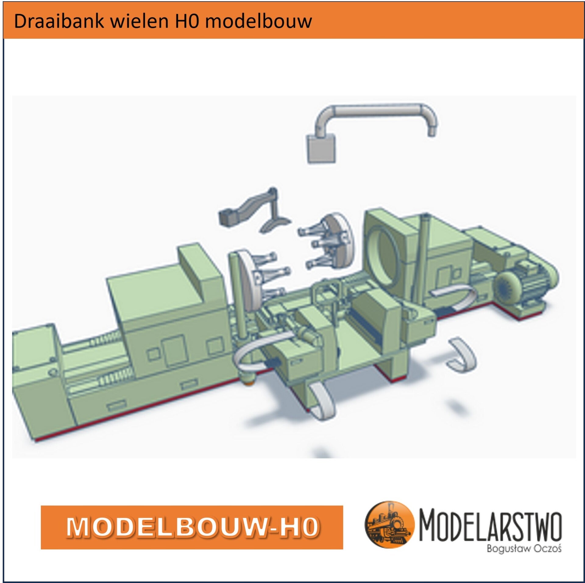 Wielsteldraaibank Modelbouw H0 2804