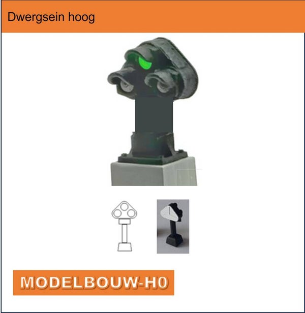 Dwergsein hoog NS  H0  gebouw geleverd